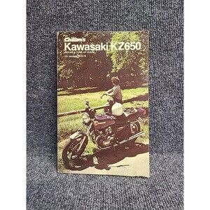 Vintage Chilton's Kawasaki KZ650 Repair & Tune-Up Motorcycle Guide Book